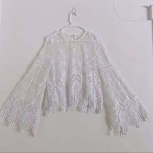 Women’s Sheer Lace Bohemian Top